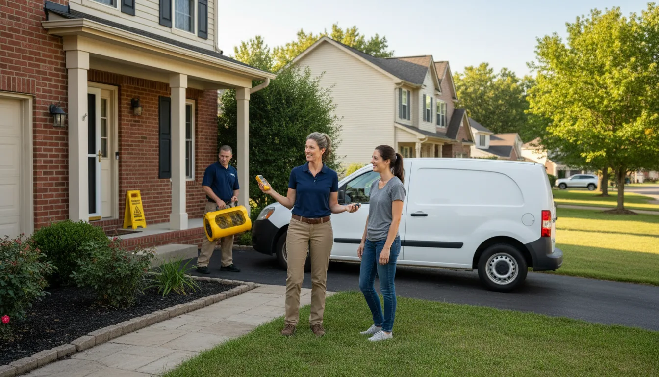 Residential water damage restoration in Brighton, MA